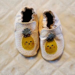 Robeez Leather Pineapple Moccasins